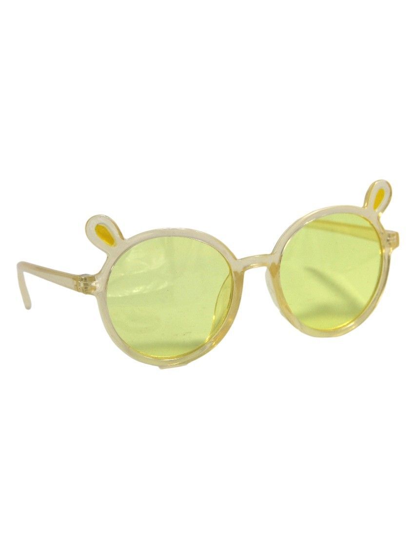 D' Daniela - Layla Glasses & Bow Barrette Ponytail Set - Yellow