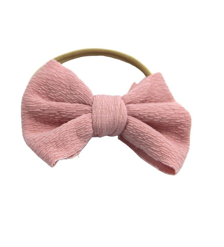 D' Daniela - Aisha Glasses & Bow Barrette Ponytail Set - Pink