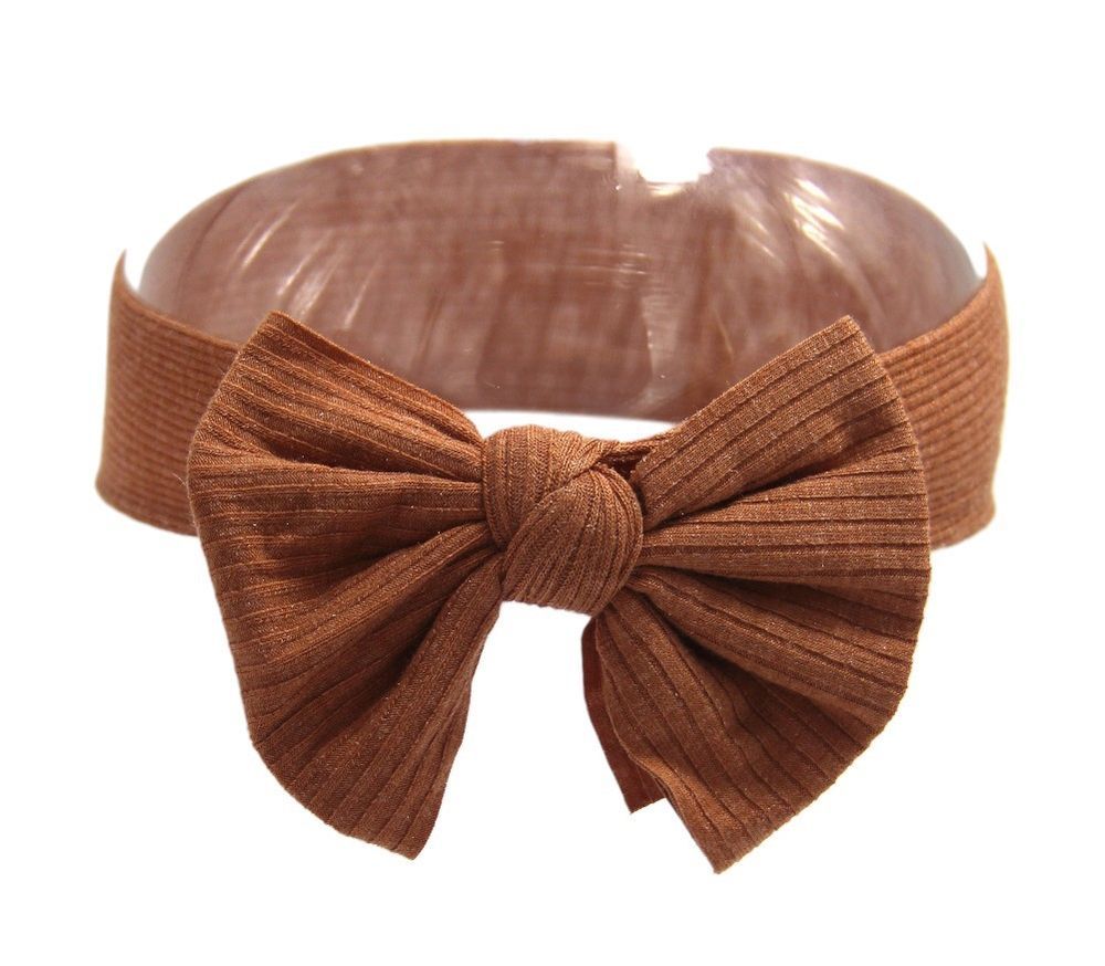 D' Daniela - Leila Glasses & Bow Barrette Ponytail Set - Dark Orange