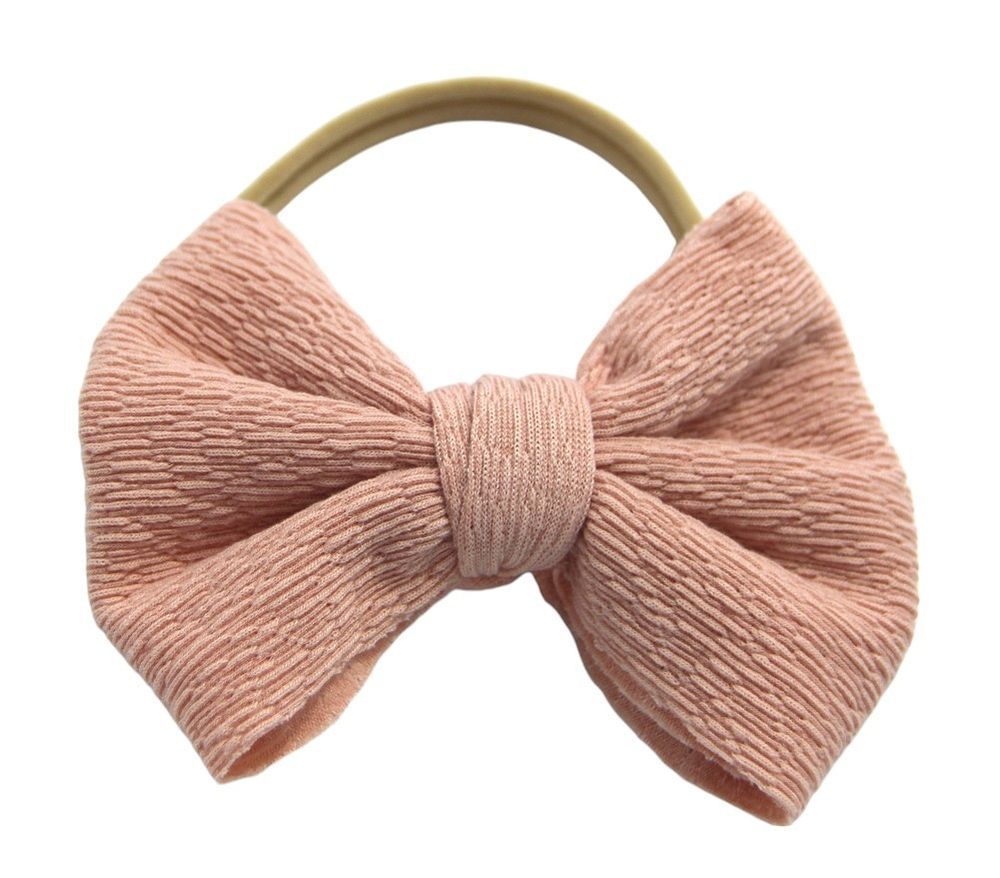 D' Daniela - Aisha Glasses & Bow Barrette Ponytail Set - Beige