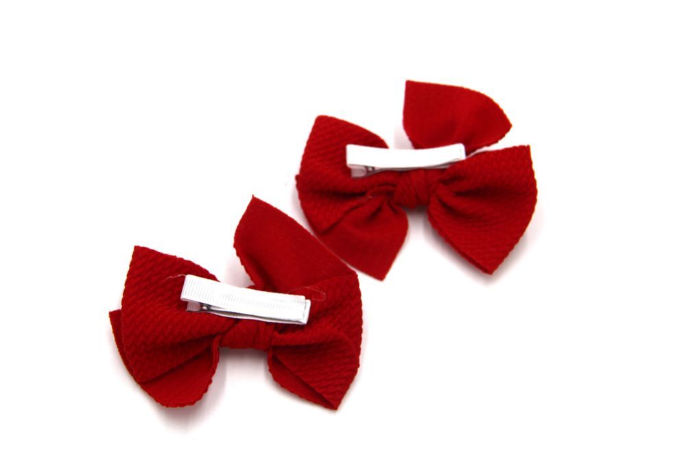 D' Daniela -  Dana Glasses and Bow Barrette Clip Set - Red