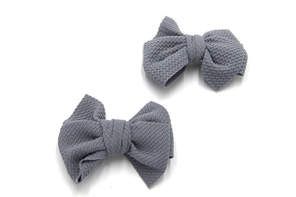 D' Daniela - Dana Glasses and Bow Barrette Clip Set - Grey