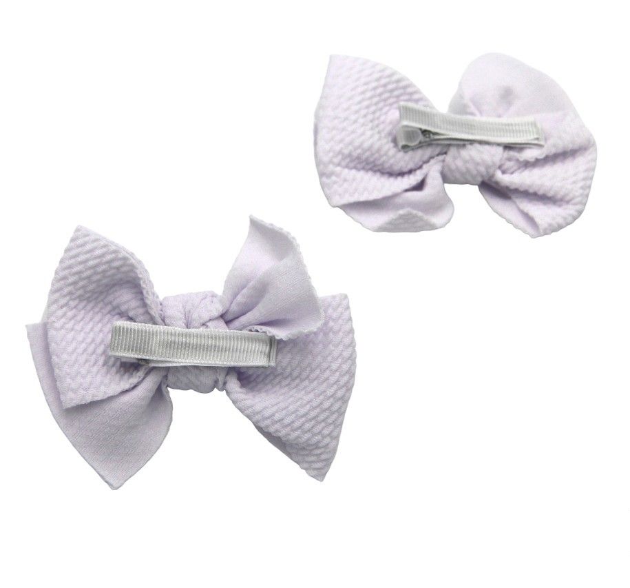 D' Daniela - Dana Glasses & Bow Barrette Clip Set For Babies & Girls - White