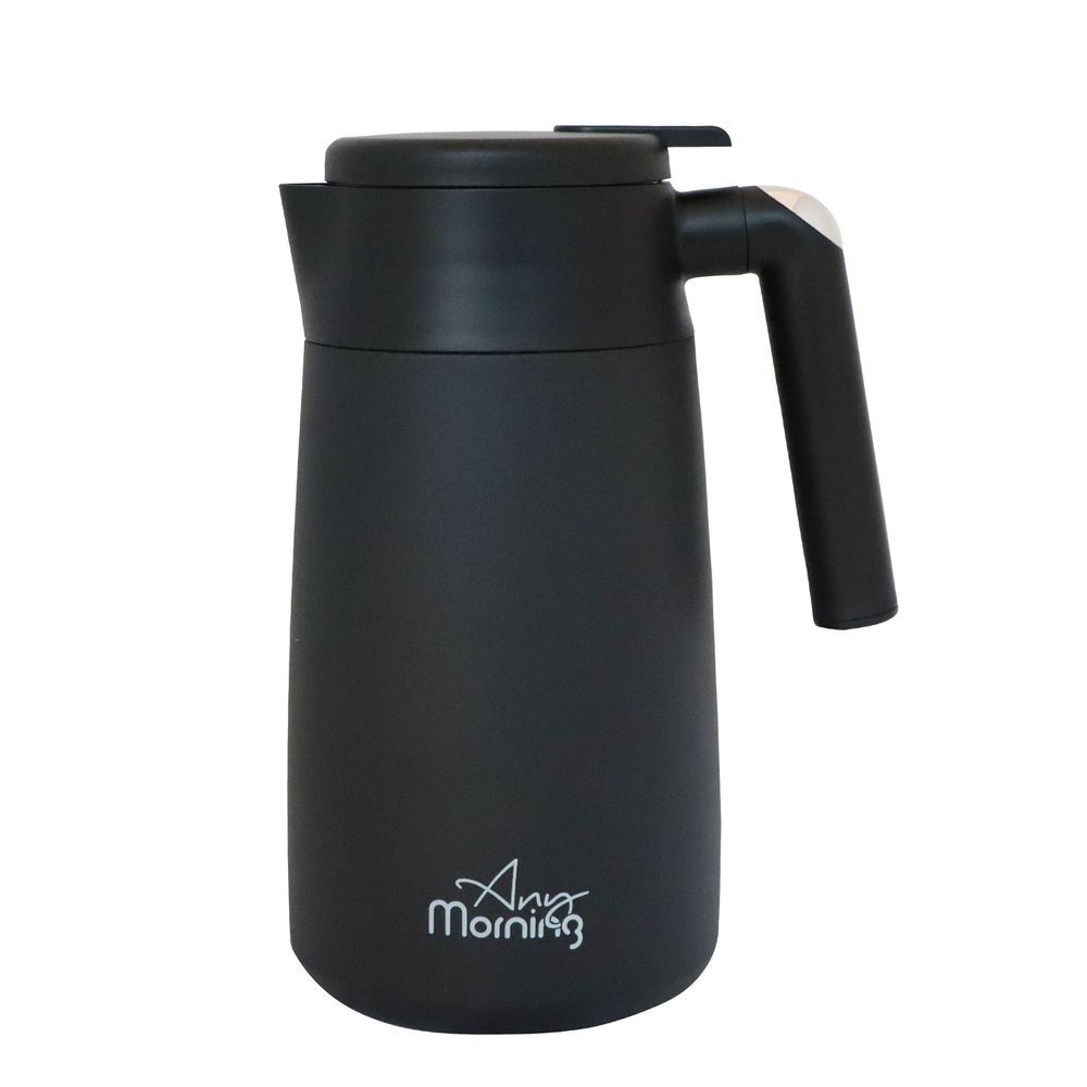 Any Morning - Stainless Steel Vacuum Carafe - 1182ml - Black