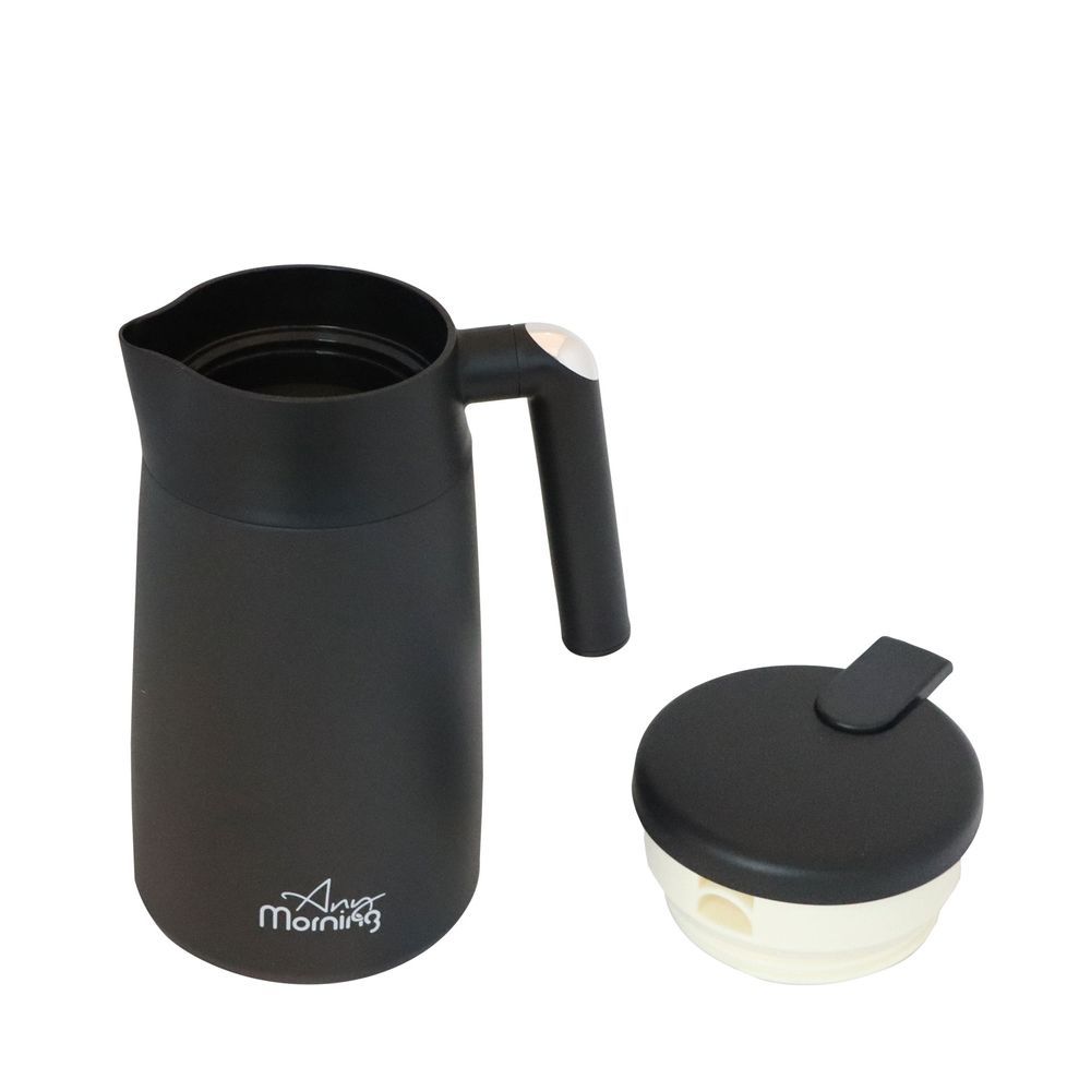 Any Morning - Stainless Steel Vacuum Carafe - 1182ml - Black