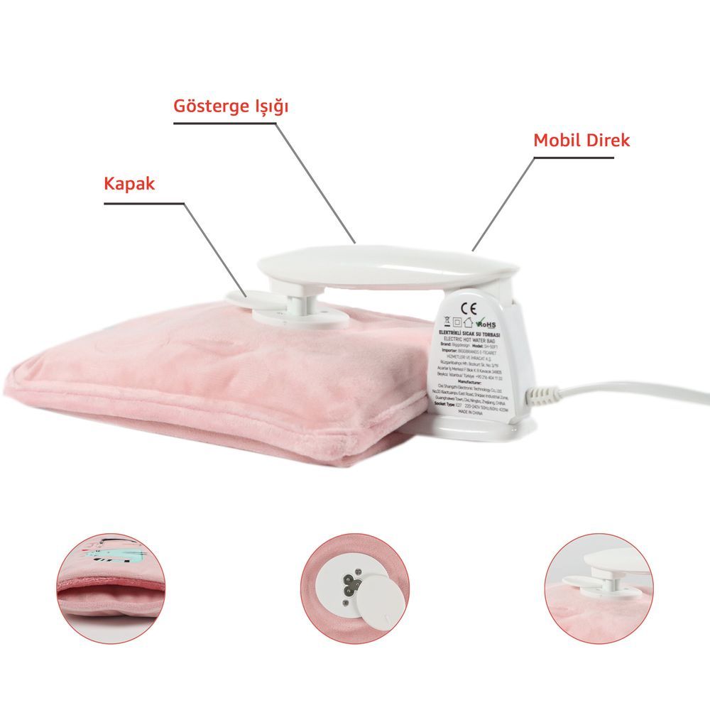 Biggdesign - Electric Rechargeable Hot Water Bag - Party Cat