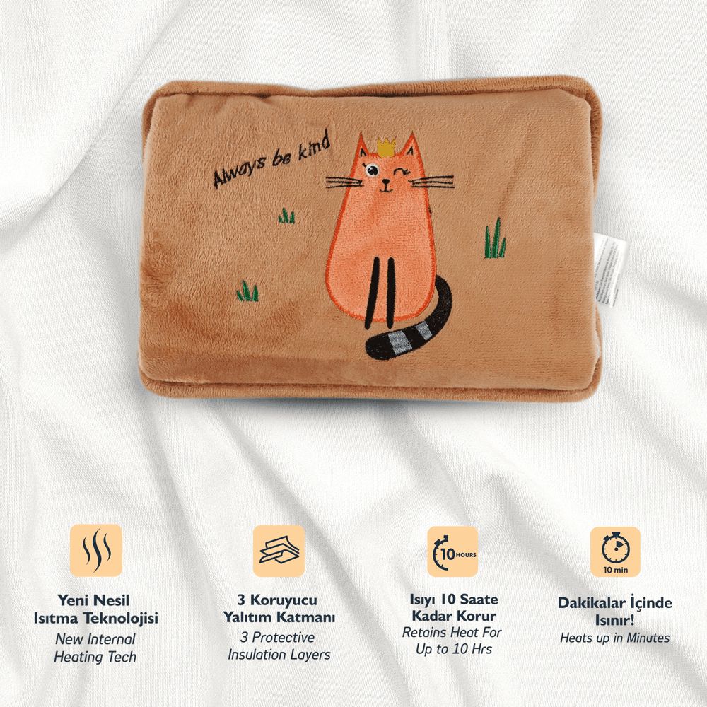 Biggdesign - Electric Rechargeable Hot Water Bag - Kind Cat