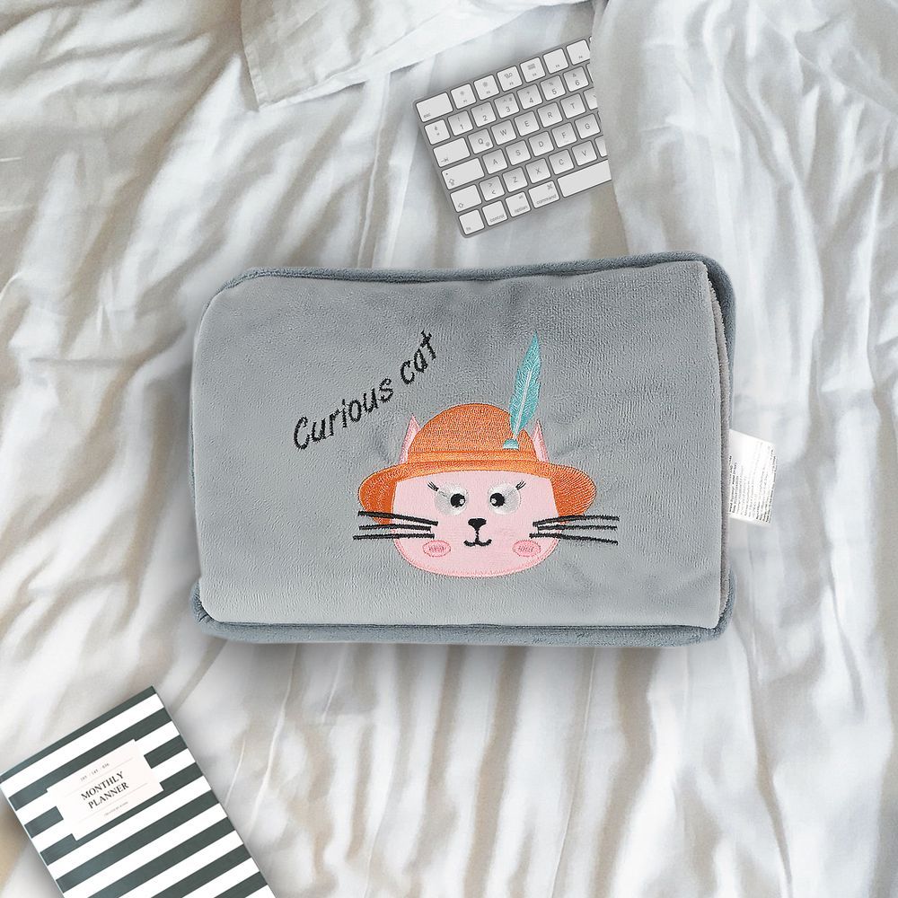 Biggdesign - Electric Rechargeable Hot Water Bag - Curious Cat