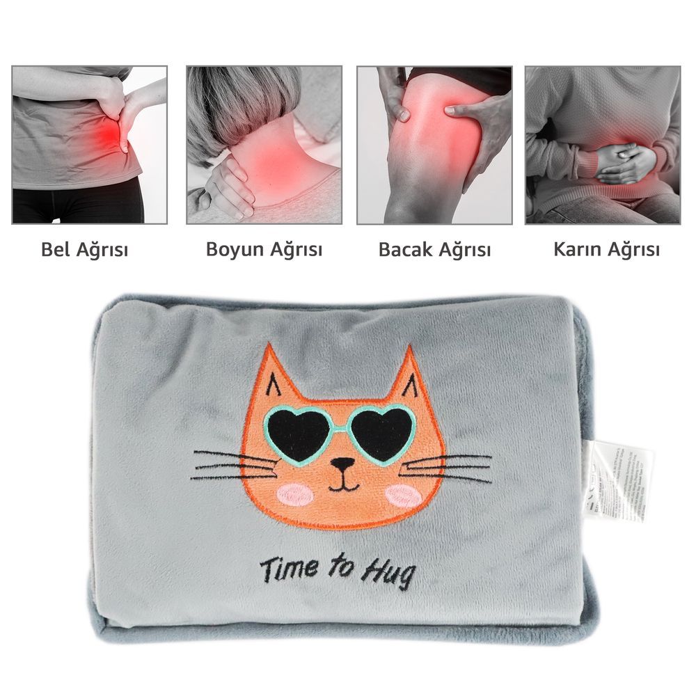 Biggdesign - Electric Rechargeable Hot Water Bag - Huggy Cat