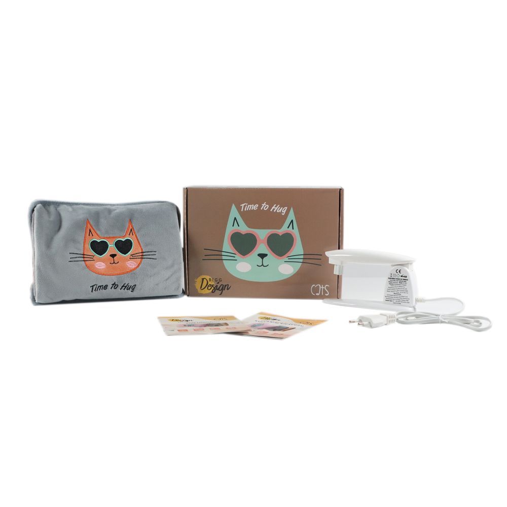 Biggdesign - Electric Rechargeable Hot Water Bag - Huggy Cat