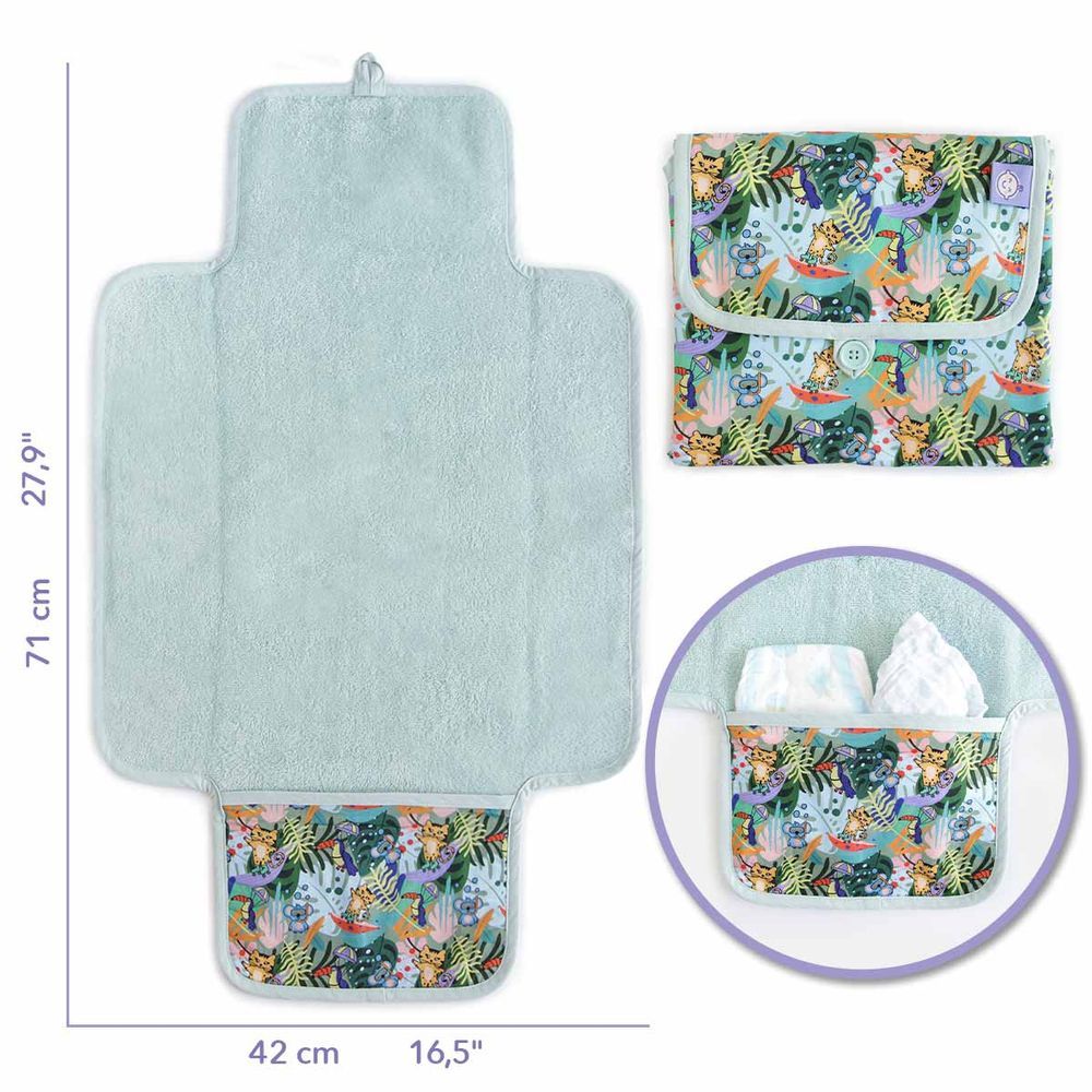 Milk&Moo - Jungle Friends Baby Diaper Foldable Changing Pad