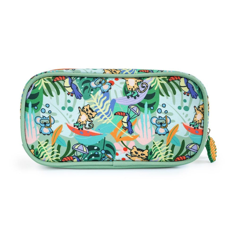 Milk&Moo - Double Compartment Pencil Case - Jungle Friends