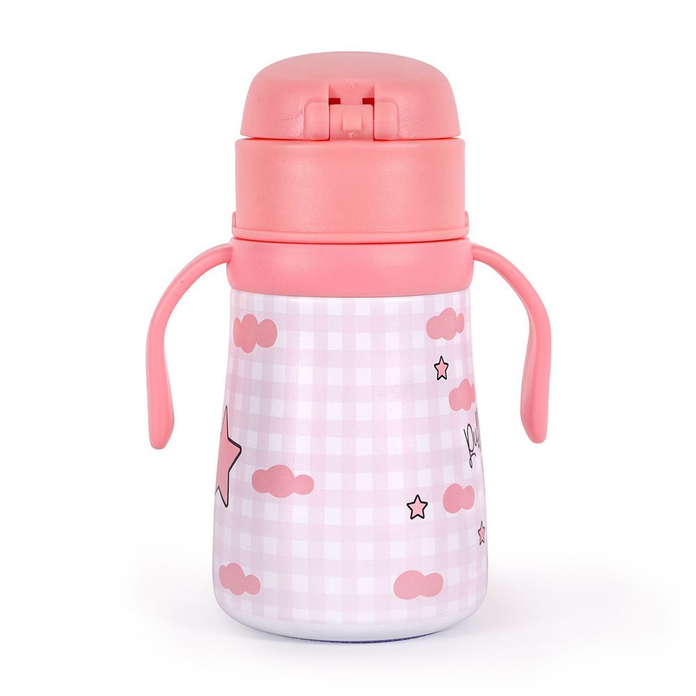 Milk&Moo - Stainless Steel Cancin Flask - 360ml - Pink Bunny