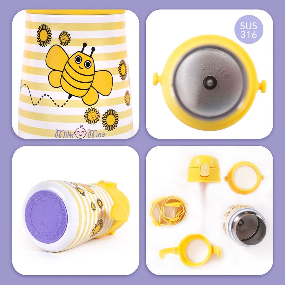 Milk&Moo - Bee Buzz Kids Flask - 360ml