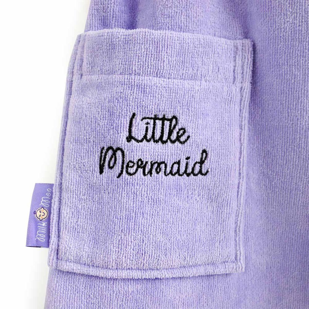 Milk&moo - Little Mermaid Kids Bath Robe - Purple