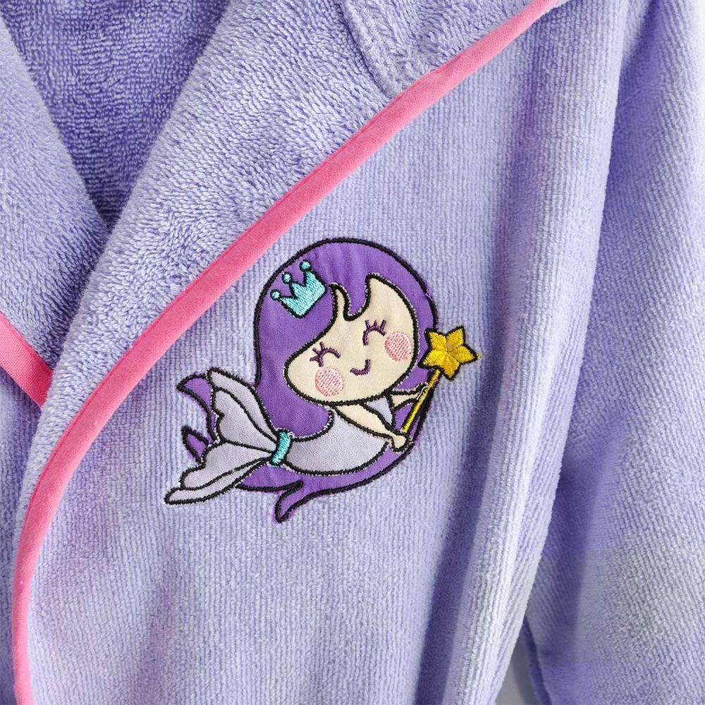 Milk&moo - Little Mermaid Kids Bath Robe - Purple