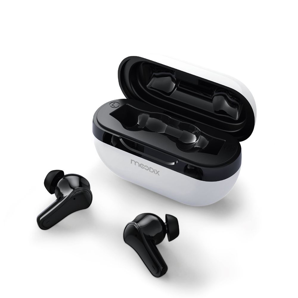 Moodix - Earbud Bluetooth Headphones - White