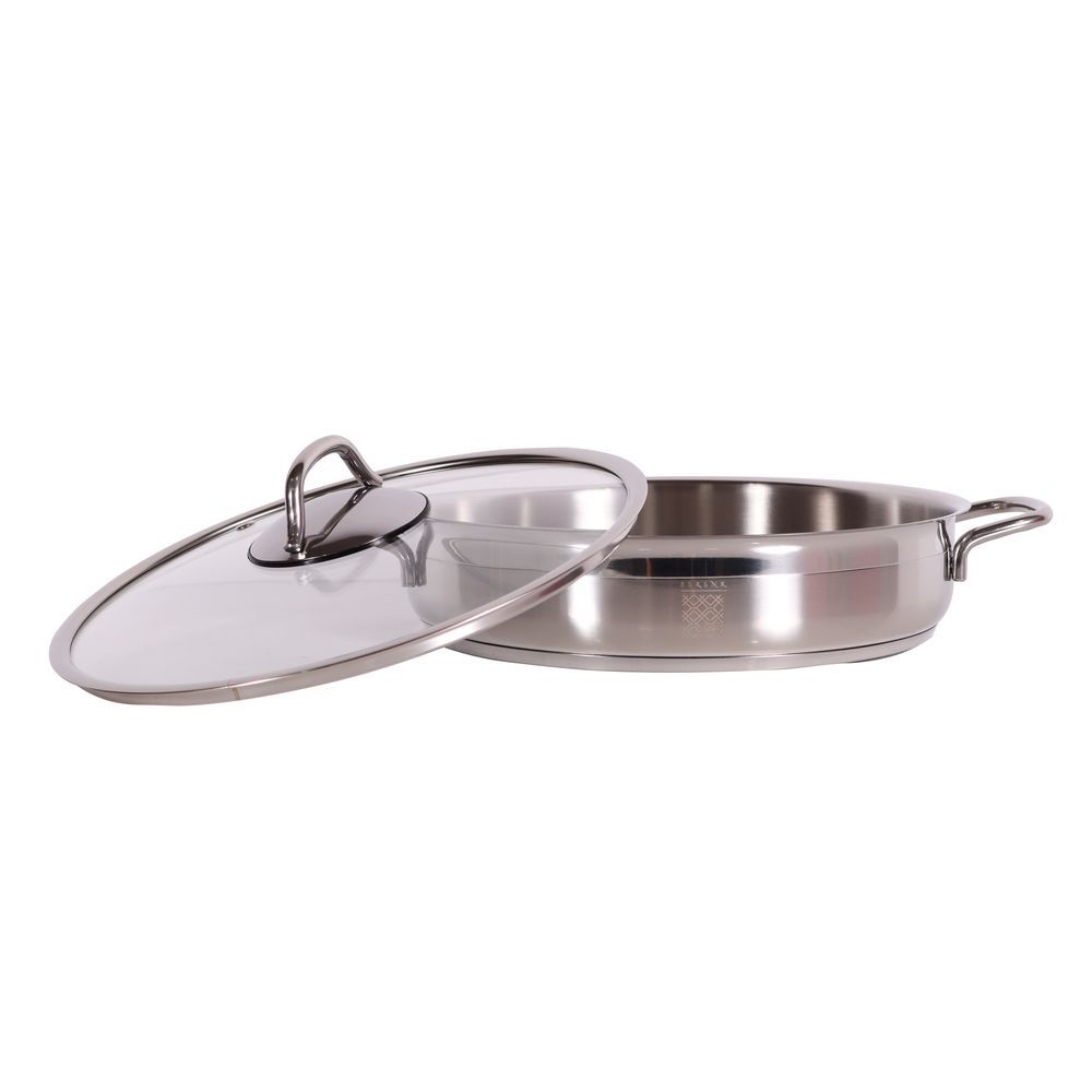 Serenk - Modernist Stainless-Steel Pots and Pans Set - 5pcs