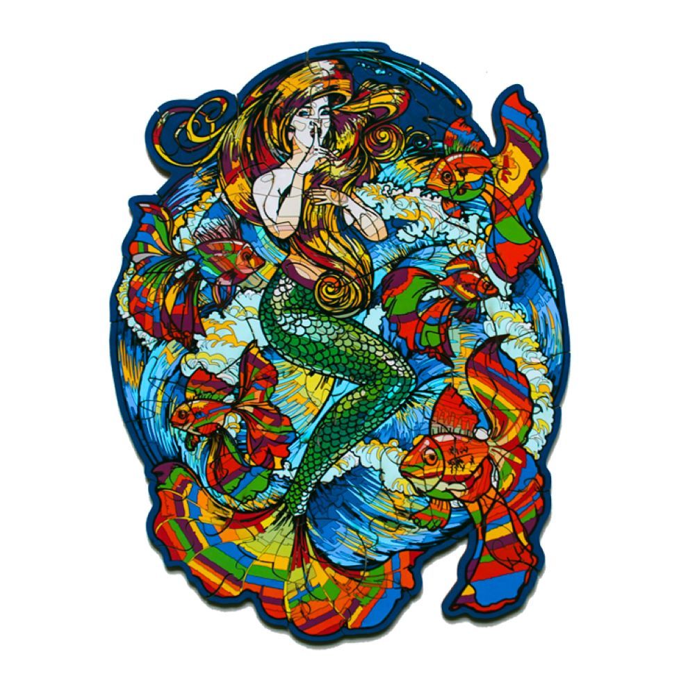 Fofa - Colorful Mermaid Wooden Toy Puzzle