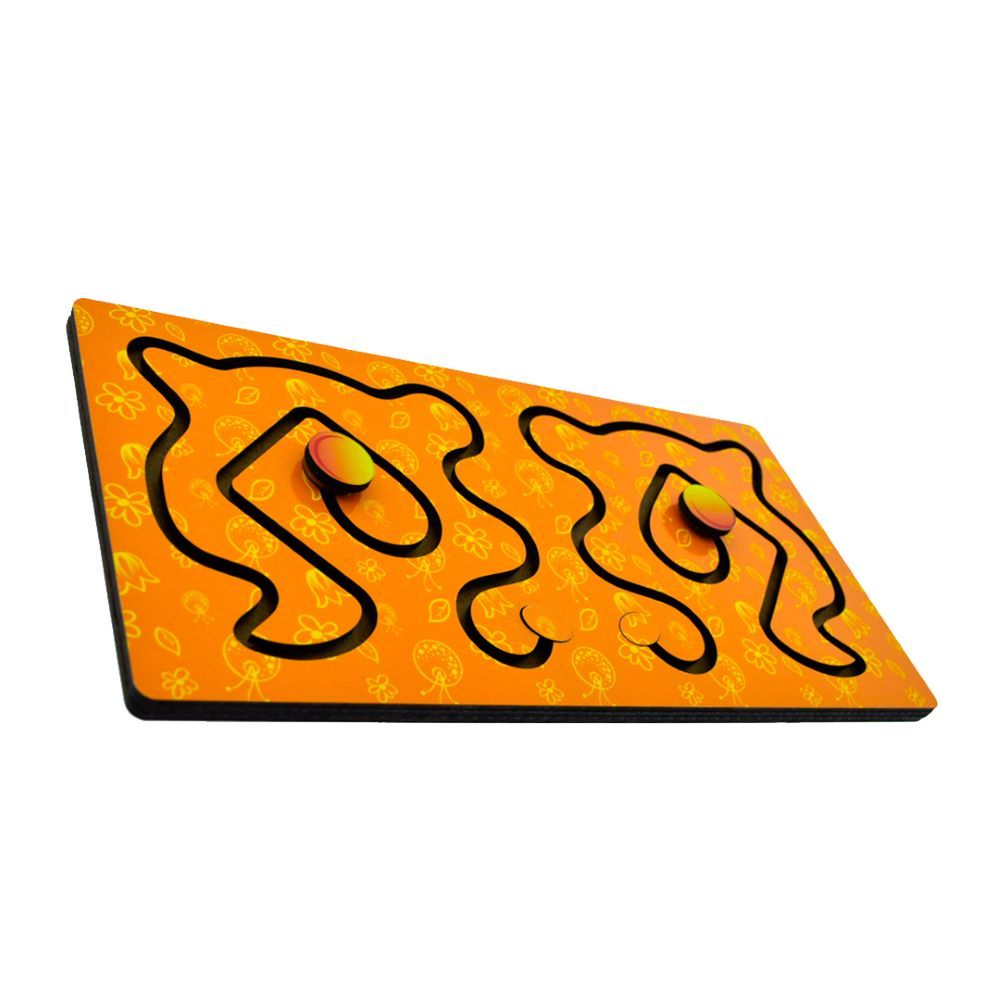 Fofa - Wooden Toy Maze Puzzle - Orange