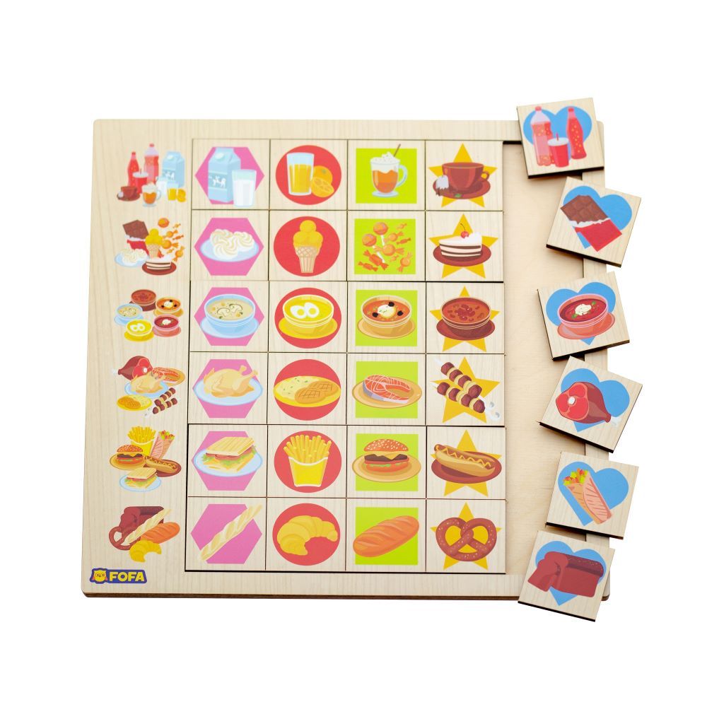 Fofa - Wooden Food Toy Education Board