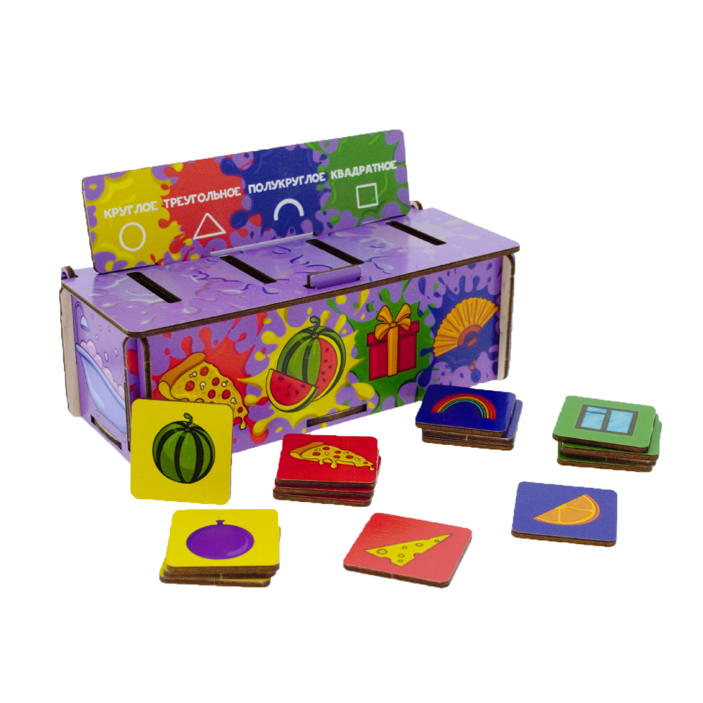 Fofa - Sorter Shapes And Objects Wooden Toy Educational Game