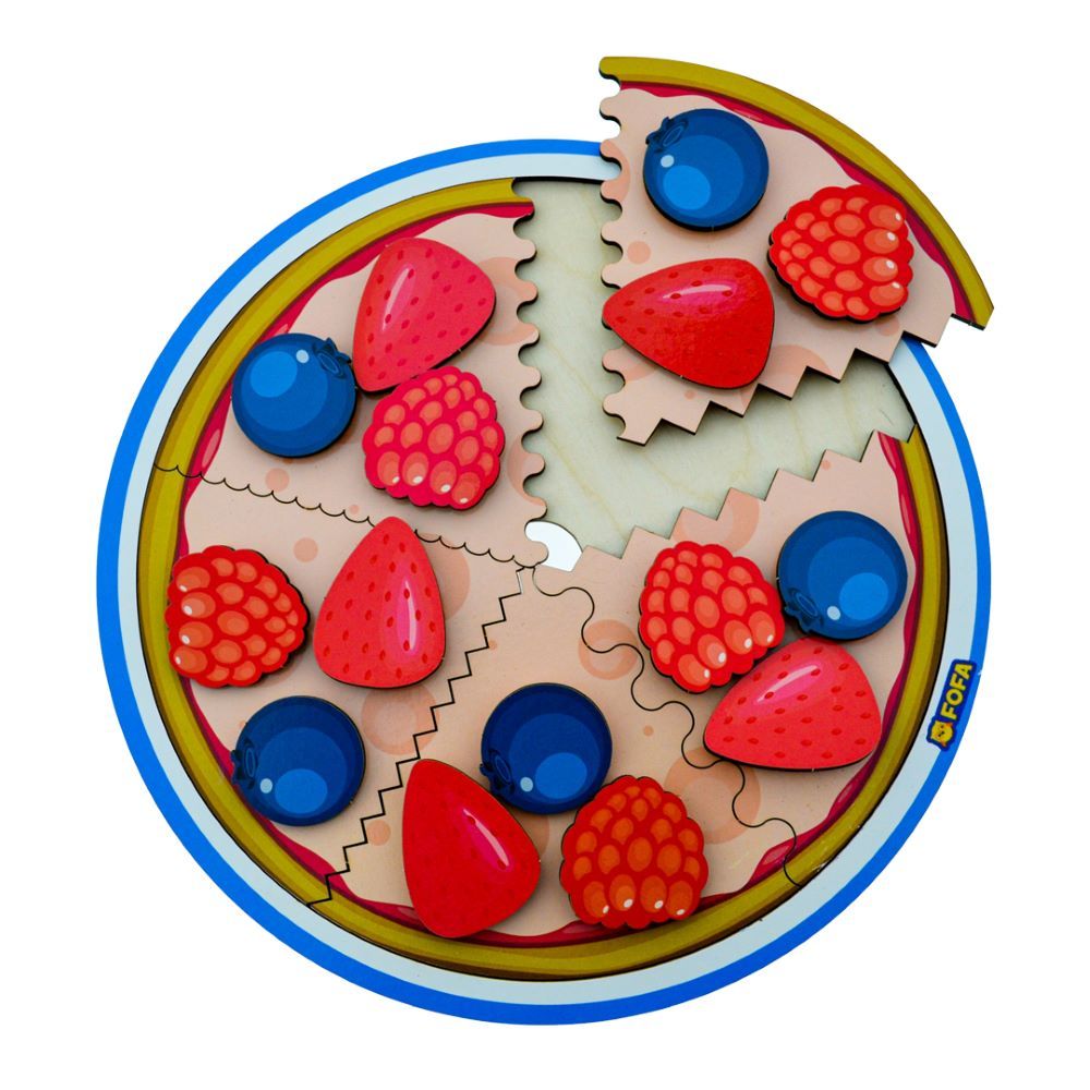 Fofa - Wooden Educational Board With Velcro - Pie