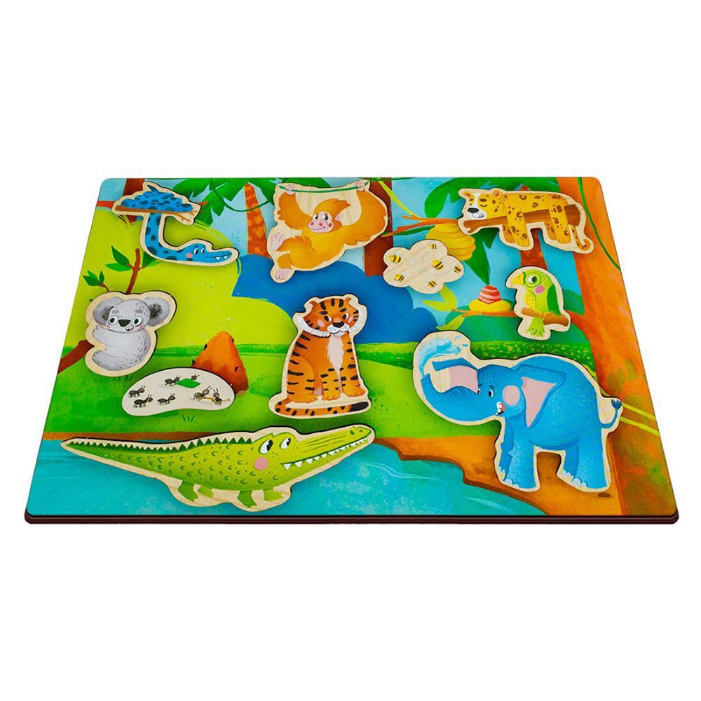 Fofa - Where Is Whose House Tropics Wooden Toy Educational Board