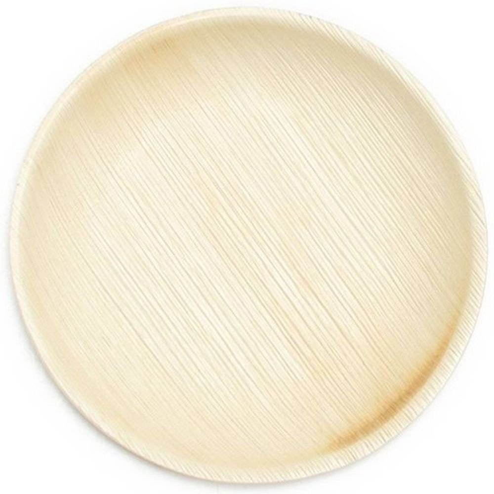 Piya's Planet - Areca Leaf Round Shallow Plate - Pack of 25 - 10-Inch