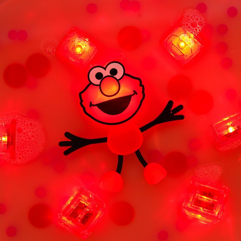 Glo Pals - Sesame Street light up baby & kids bath toys glow cubes - Red - 4 Pcs