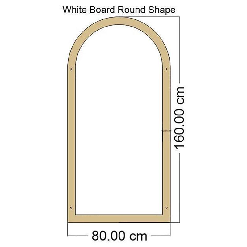 Home Decor - Arch Shaped Magnetic White Board