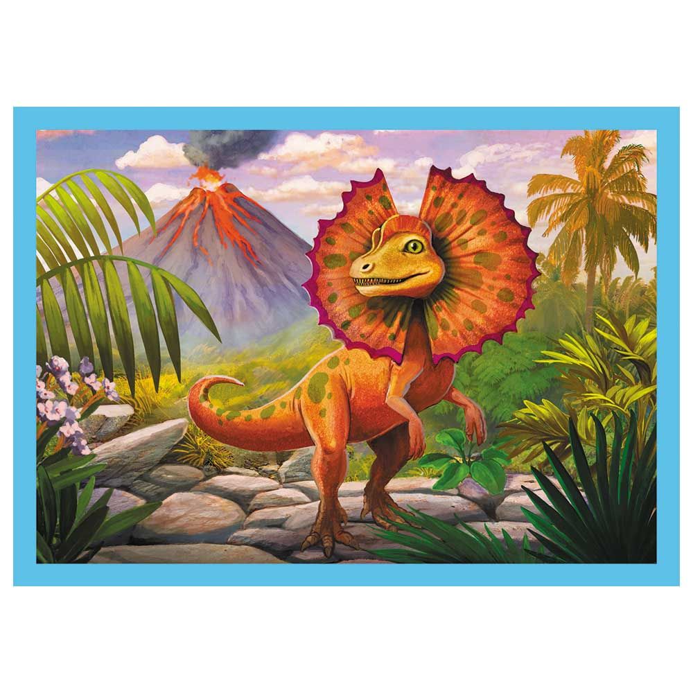 Trefl Puzzle - 4-In-1 - Unique Dinosaurs Puzzle - 71pcs