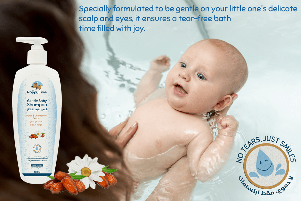 Nappy Time - Gentle Baby Shampoo W/ Dates & Chamomile Extract - 400ml