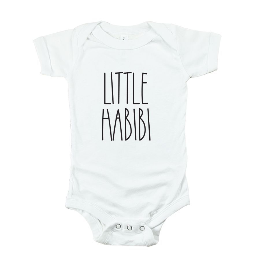 Matching Family Outfits - Little Habibi Baby Romper - White