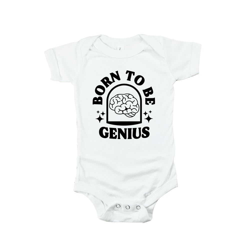 ماتشينغ فاميلي أوتفيتس - أفرول Born To Be Genius - أبيض