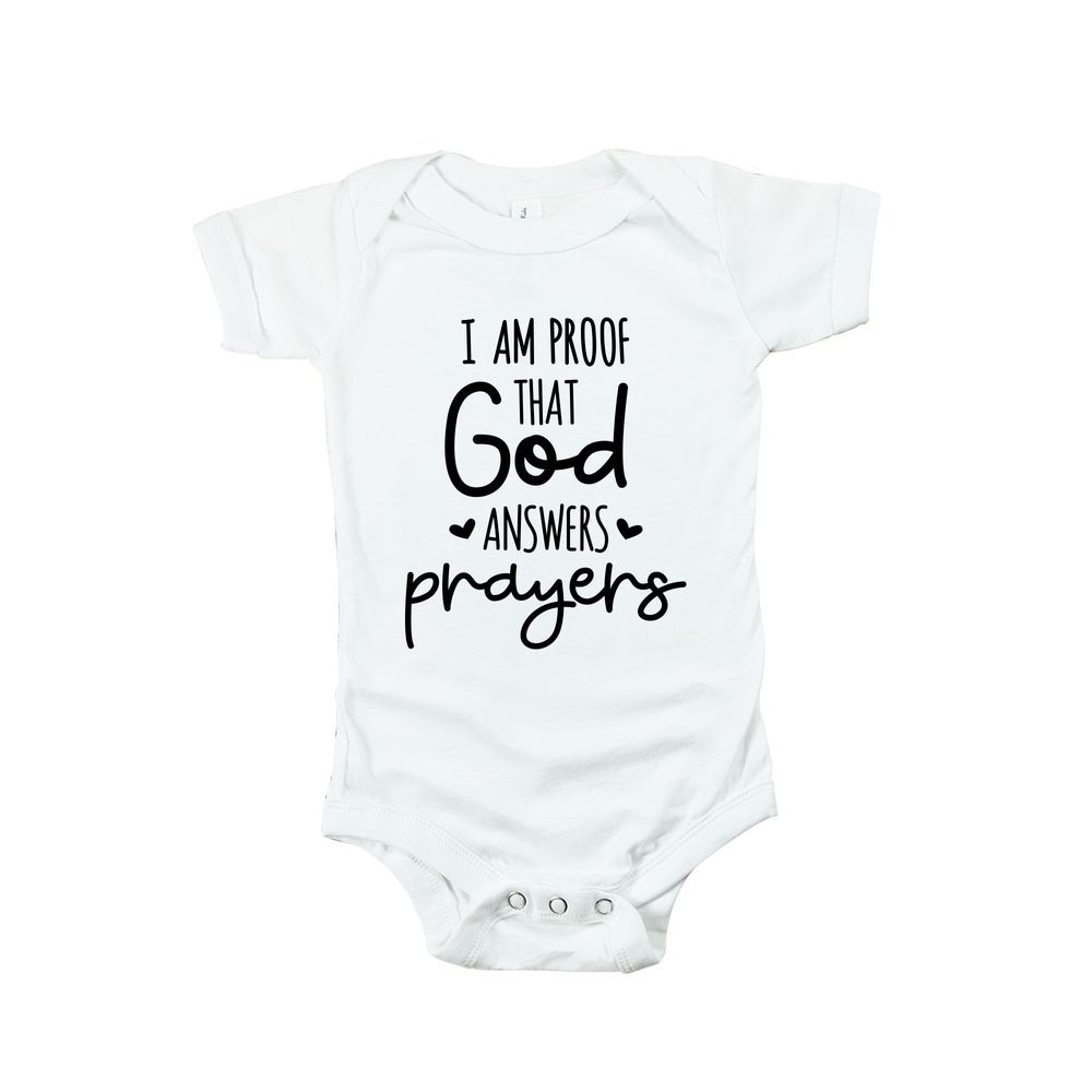 Matching Family Outfits - I Am Proof Baby Rompers - White