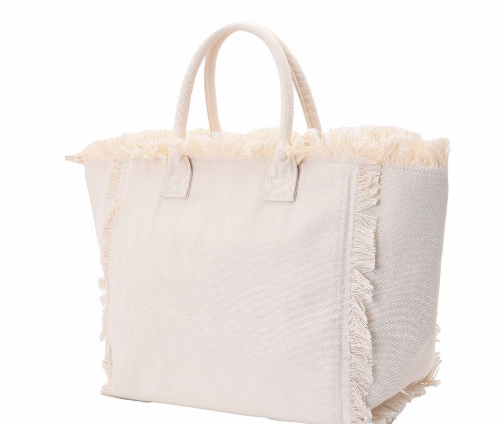 The Happy Tribe - St. Barts Hitched Tote Bag - Cream