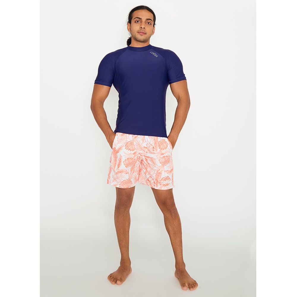 Coega Sunwear - Men's Board Shorts - Coral Tropical Foliage