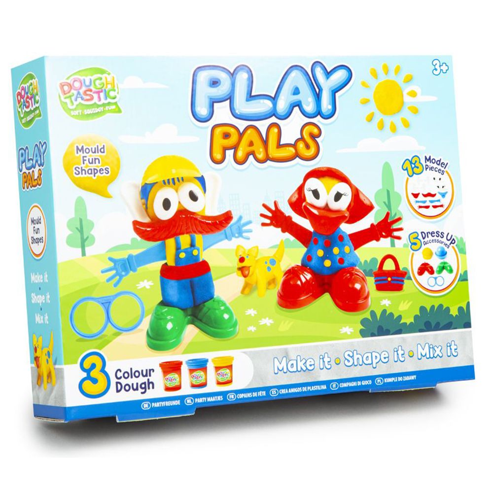 RMS - Dough Tastic Play Pals Creative Dough Playset With Accessories - 3 Tubs