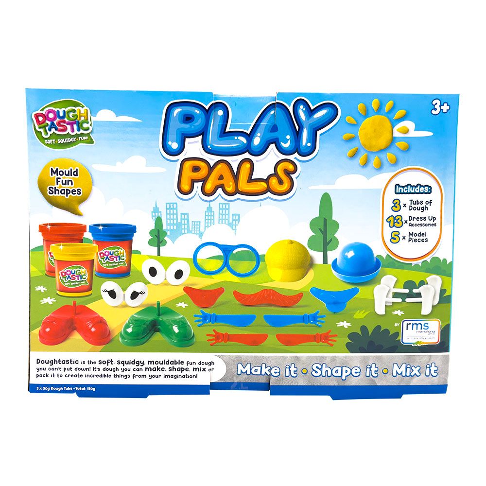 RMS - Dough Tastic Play Pals Creative Dough Playset With Accessories - 3 Tubs