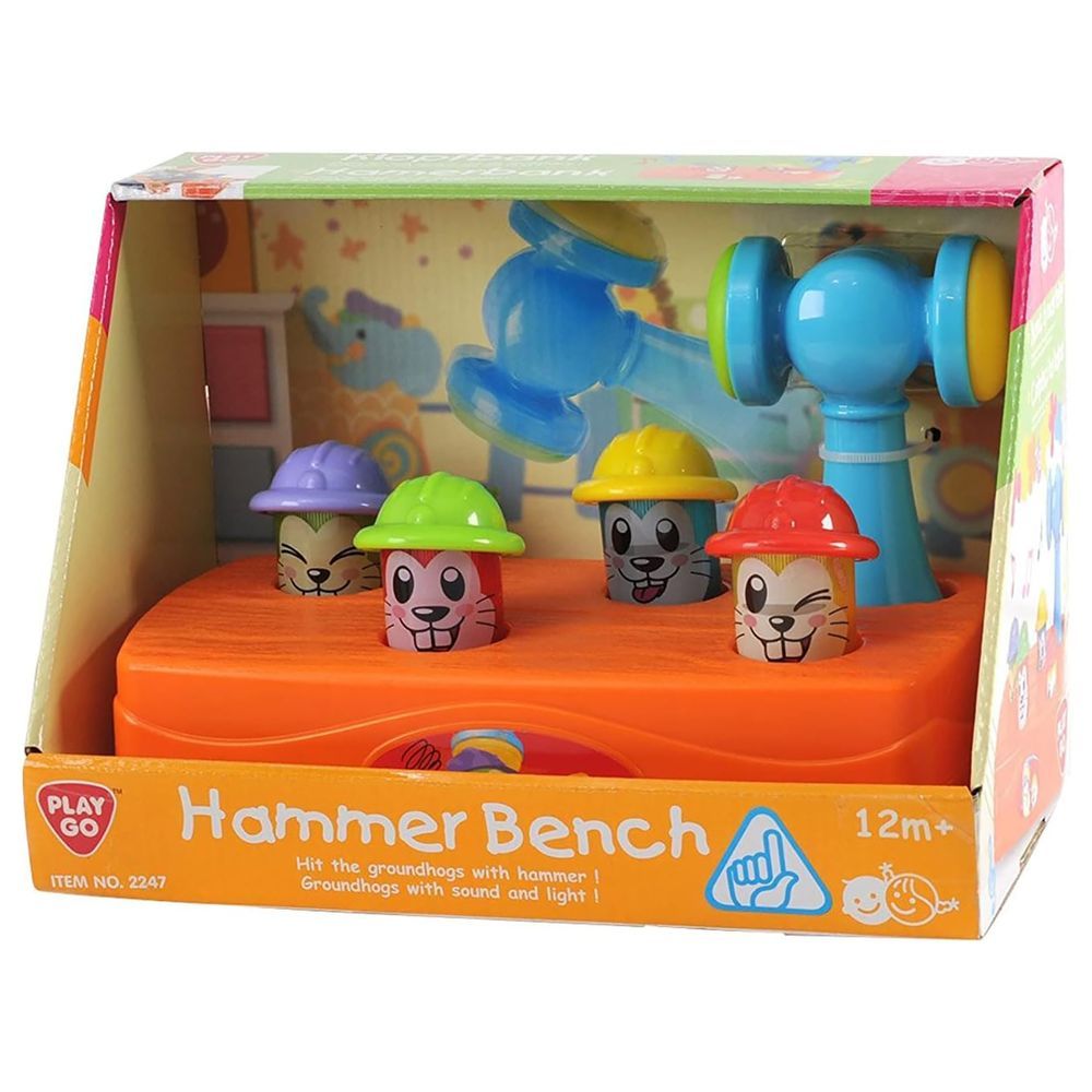 Happy Kids - Playgo Amusement Hammer Bench Toy