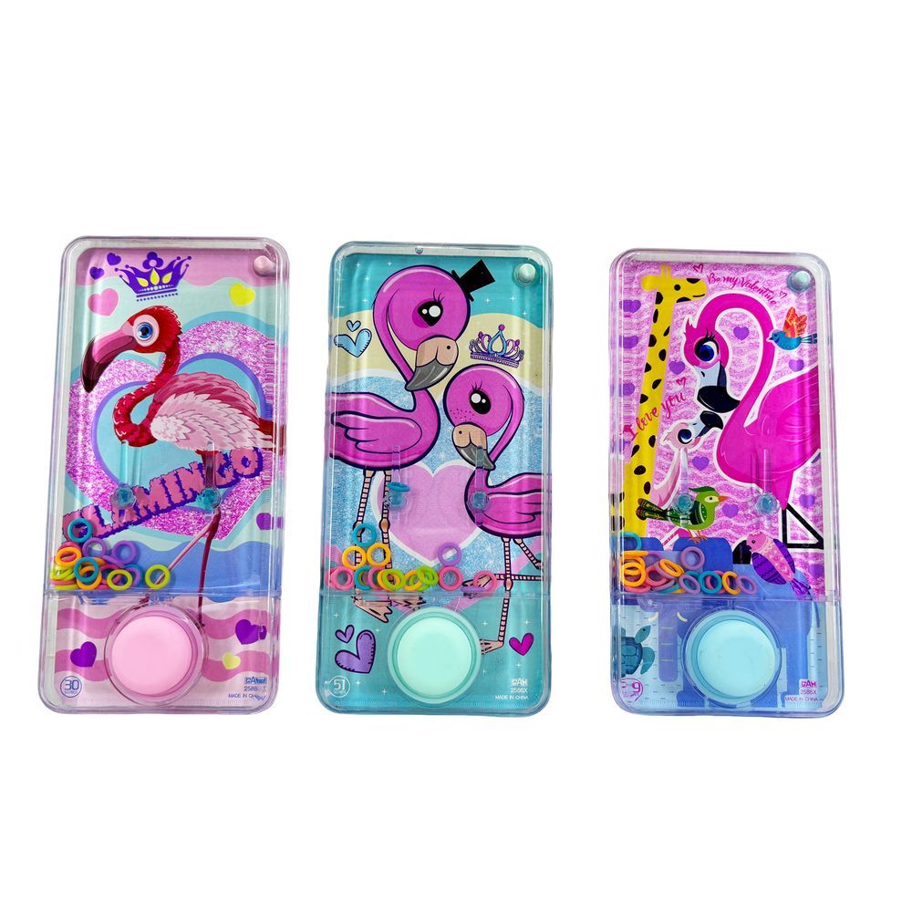 Galaxy Toys - Handheld Water Ring Toss Game Toy - Flamingo - Style May Vary - 1 Pc