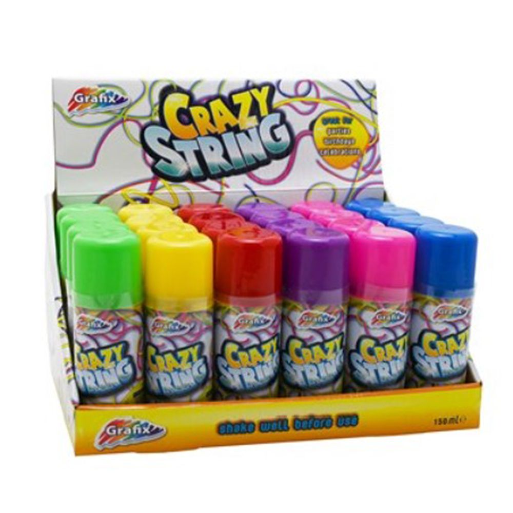 RMS - Crazy Silly String Party Spray 1pc - Color May Vary