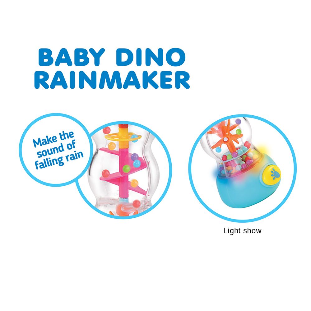 Happy Kids - Little Learner Baby Dino Rainmaker Light-Up Toy