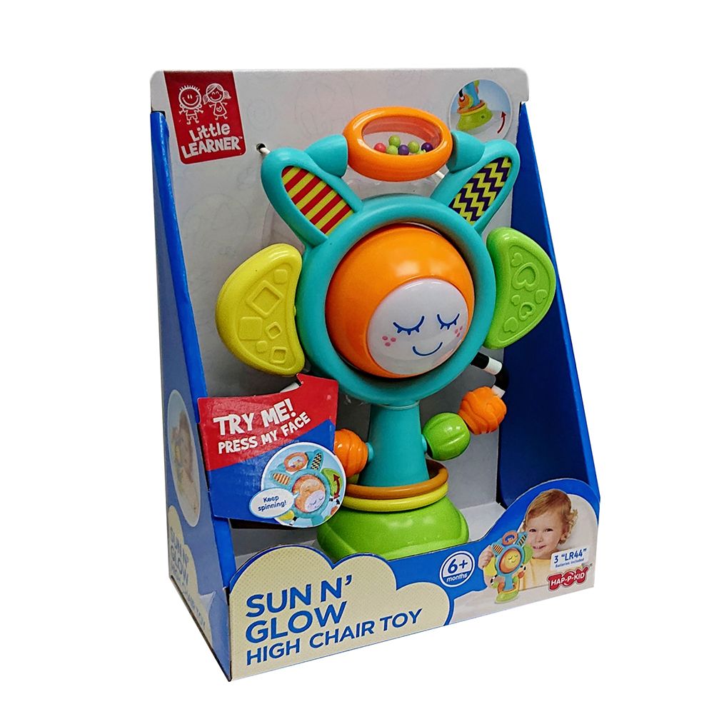 Happy Kids - Little Learner Sun N' Glow Light-Up High Chair Toy