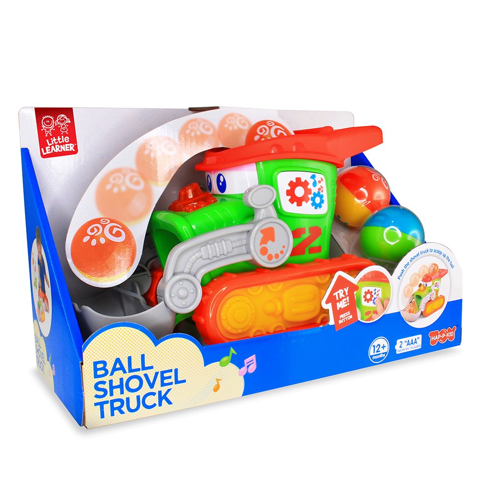 Happy Kids - Ball Shovel Truck Light And Sound Toy Set