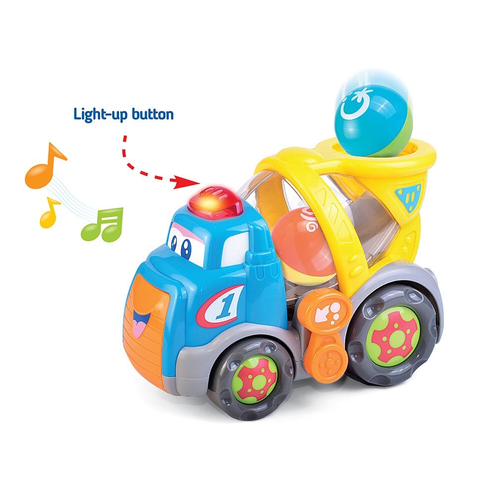 Happy Kids - Ball Tumblin Mixer Light And Sound Toy Set - 3pcs