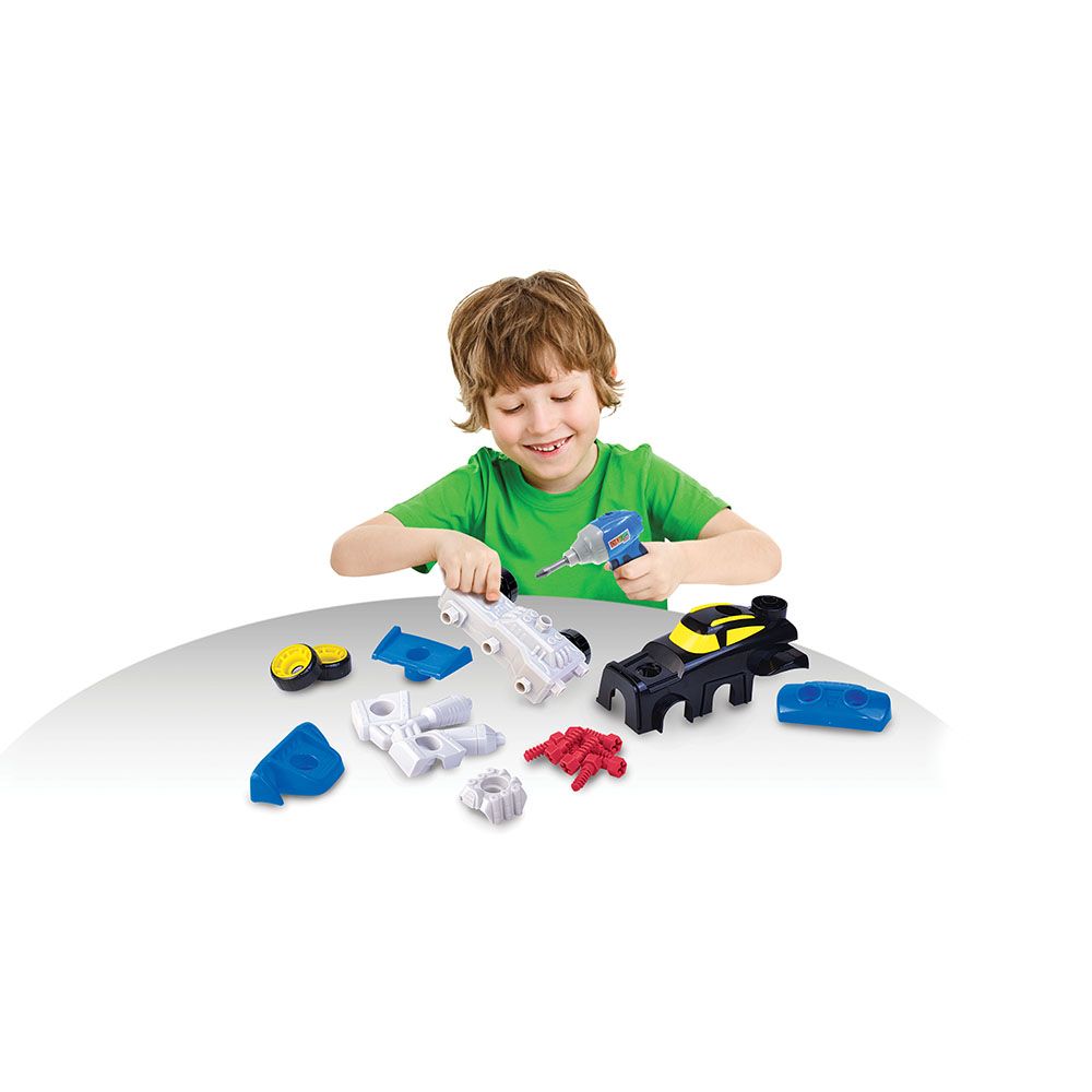 Happy Kids - Stem Kidz Create A Racer Building Toy Set