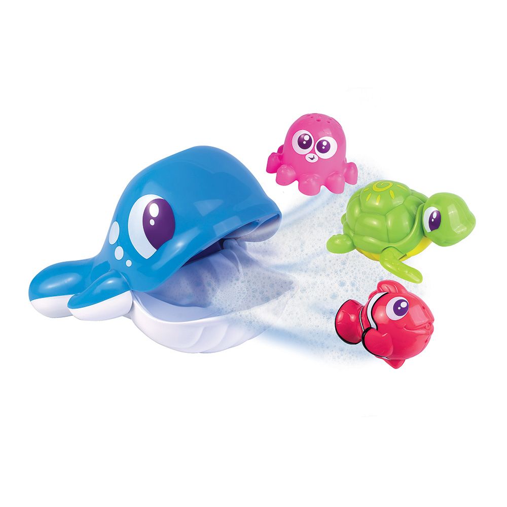 Happy Kids - Little Learner Whale 'N Friends Bath Toy Set - 4pcs