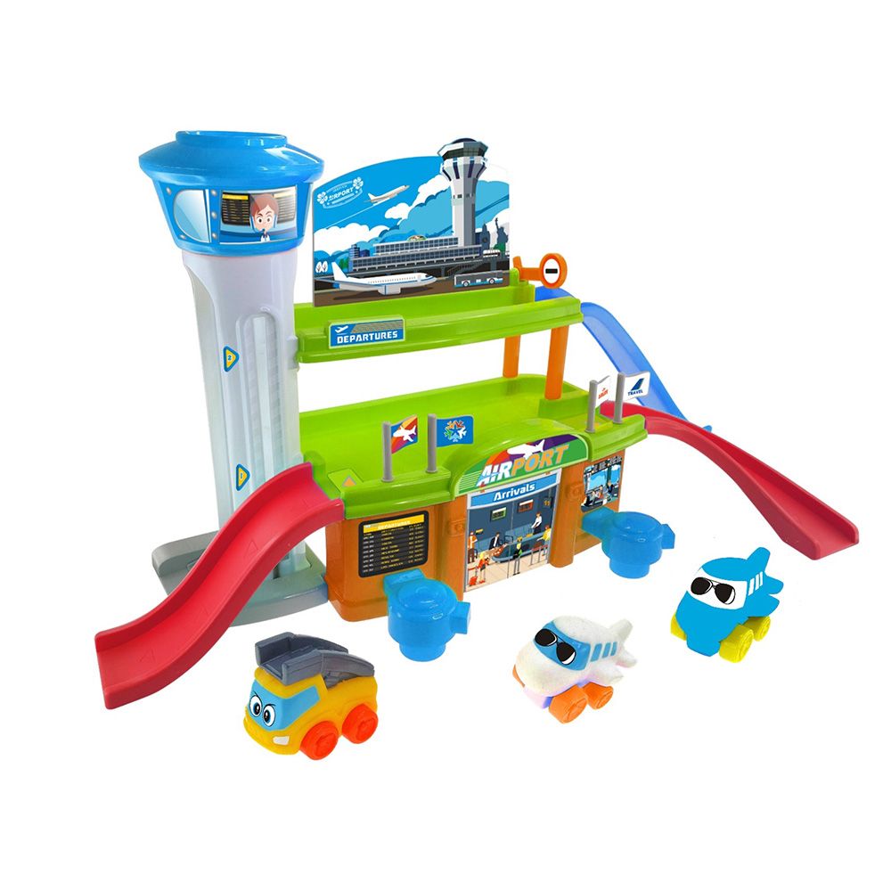 Happy Kids - Little Learner Airport Vehicle Playset - 24pcs